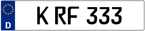Trailer License Plate
